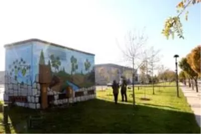 Manisa'daki trafolar sanat eserine dönüştü Manisa'daki trafolar sanat eserine dönüştü