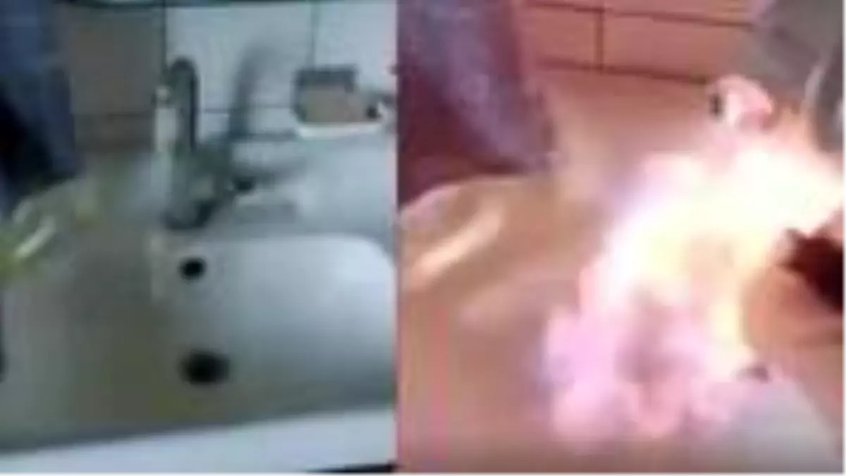 Musluktan akan su cayır cayır alev aldı! Şebekeye doğal gaz karıştığı ortaya çıktı