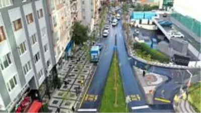 Seyir Caddesi yeni görünümüne kavuştu Seyir Caddesi yeni görünümüne kavuştu