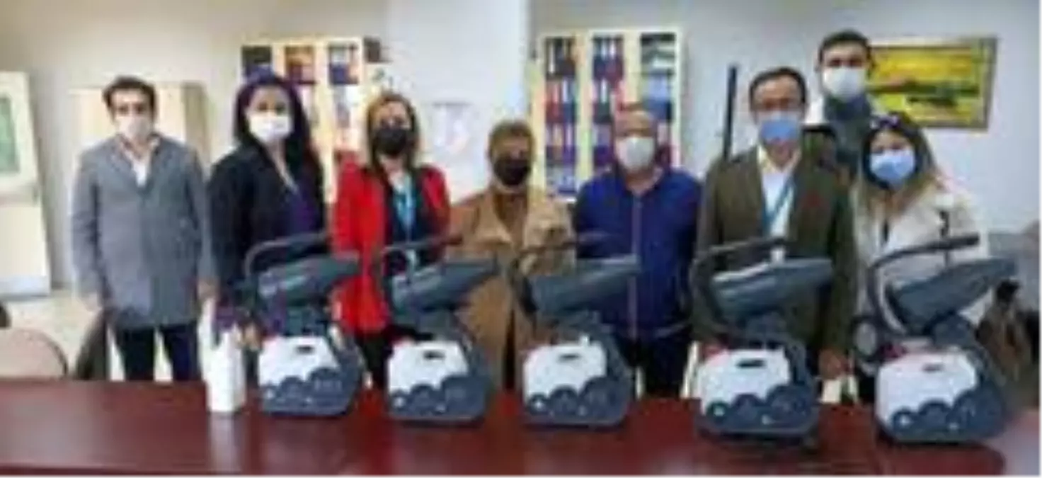 Söke Ak Parti'den, Devlet Hastanesi'ne dezenfektan makinesi