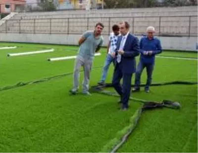 Tavas'a FİFA standartlarına uygun futbol sahası Tavas'a FİFA standartlarına uygun futbol sahası