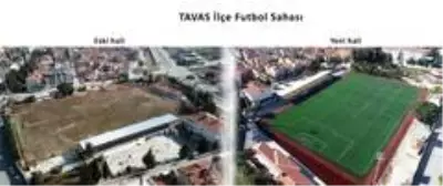 Tavas'a FİFA standartlarına uygun futbol sahası Tavas'a FİFA standartlarına uygun futbol sahası