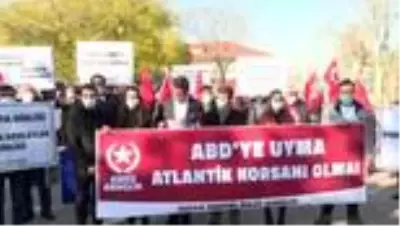Vatan Partililer, Akdeniz'de Türk gemisine yapılan hukuk dışı aramayı protesto etti Vatan Partililer, Akdeniz'de Türk gemisine yapılan hukuk dışı aramayı protesto etti