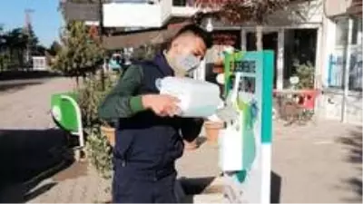 Yahşihan'da dezenfekte çalışmaları Yahşihan'da dezenfekte çalışmaları