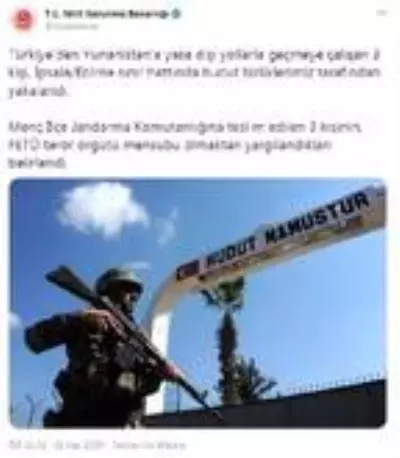 3 FETÖ sanığı, Yunanistan'a geçmeye çalışırken yakalandı 3 FETÖ sanığı, Yunanistan'a geçmeye çalışırken yakalandı