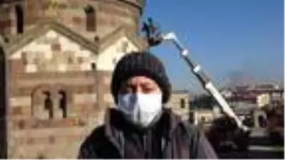 800 yıllık Üç Kümbetler'in hareketliliği sensörlerle inceleniyor 800 yıllık Üç Kümbetler'in hareketliliği sensörlerle inceleniyor