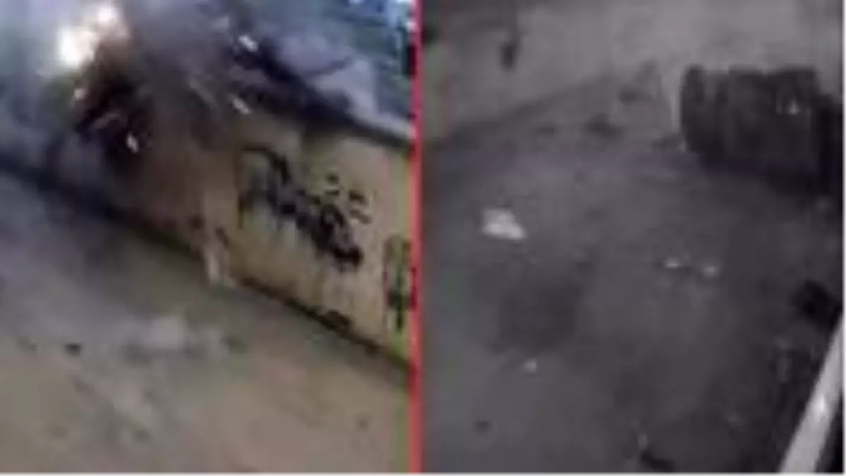 Direksiyon hakimiyetini kaybedip bariyerleri parçaladı! Otomobilin havada takla attığı anlar kamerada