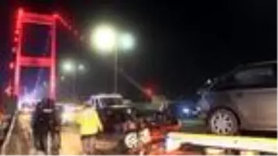 FSM Köprüsü'ndeki trafik kazasında 3 kişi yaralandı FSM Köprüsü'ndeki trafik kazasında 3 kişi yaralandı