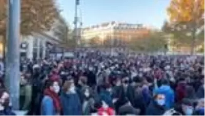 Son dakika haberi | Fransa'da güvenlik yasa tasarısı ve polis şiddeti protestosu Son dakika haberi | Fransa'da güvenlik yasa tasarısı ve polis şiddeti protestosu