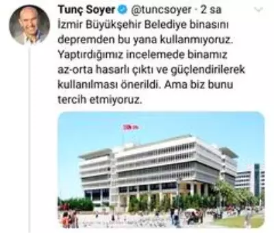 Son dakika: İzmir Büyükşehir Belediye binası için yıkım kararı Son dakika: İzmir Büyükşehir Belediye binası için yıkım kararı