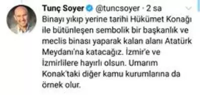 Son dakika: İzmir Büyükşehir Belediye binası için yıkım kararı Son dakika: İzmir Büyükşehir Belediye binası için yıkım kararı