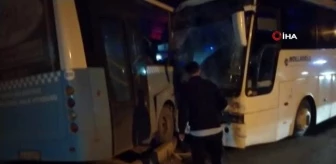 Kütahya'da otobüs ve işçi servisi çarpıştı: 12 yaralı