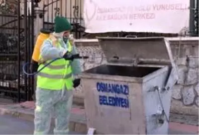 Osmangazi'de her noktada dezenfeksiyon Osmangazi'de her noktada dezenfeksiyon