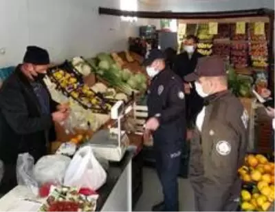 Saray'da korona virüs denetimi Saray'da korona virüs denetimi