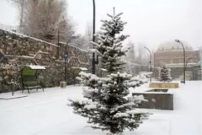 Başkale beyaza büründü Başkale beyaza büründü