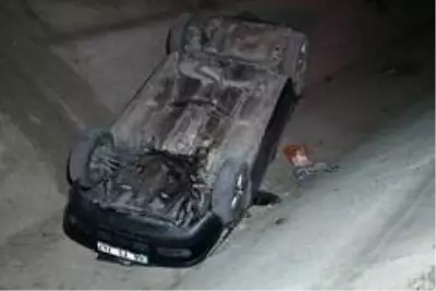 Boş sulama kanalına düşen otomobilin sürücüsü ağır yaralandı Boş sulama kanalına düşen otomobilin sürücüsü ağır yaralandı