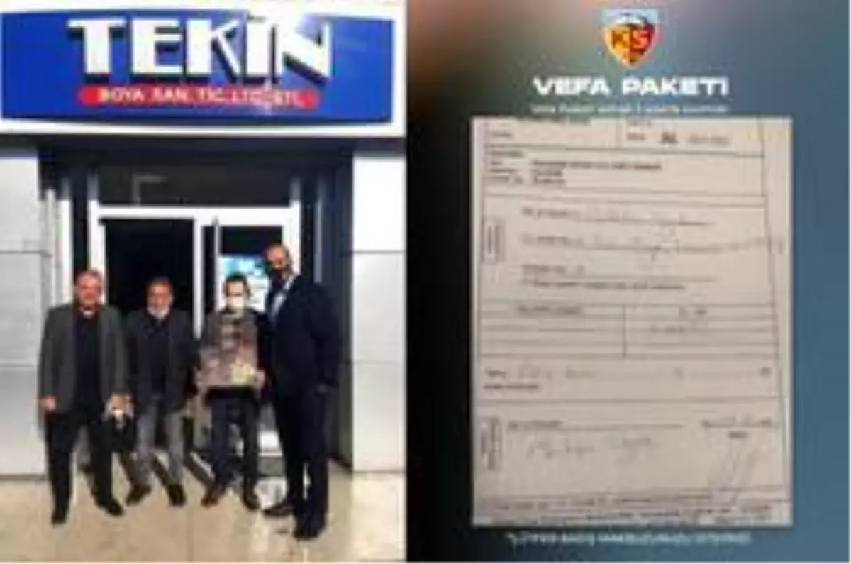 Kayserispor'dan Vefa Paketi