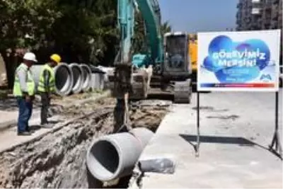 Mezitli'ye yeni yağmursuyu hattı Mezitli'ye yeni yağmursuyu hattı