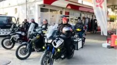 Motosiklet tutkunları Suriye sınırını gezdi Motosiklet tutkunları Suriye sınırını gezdi