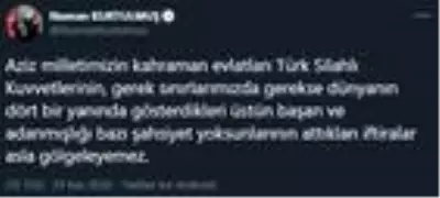 AK Parti Genel Başkanvekili Numan Kurtulmuş'tan TSK mensuplarına yapılan saygısızlıkla ilgili konuştu AK Parti Genel Başkanvekili Numan Kurtulmuş'tan TSK mensuplarına yapılan saygısızlıkla ilgili konuştu