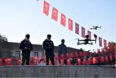 Sokağa çıkma kısıtlamasında dronlu denetim Sokağa çıkma kısıtlamasında dronlu denetim