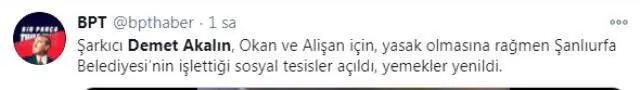 Yasaklar hiçe sayıldı! Şanlıurfa'ya giden Alişan ve Demet Akalın için belediyenin sosyal tesisinde ziyafet verildi Yasaklar hiçe sayıldı! Şanlıurfa'ya giden Alişan ve Demet Akalın için belediyenin sosyal tesisinde ziyafet verildi