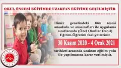Ağrı'da ana sınıfı ve anaokulları uzaktan eğitime geçti Ağrı'da ana sınıfı ve anaokulları uzaktan eğitime geçti