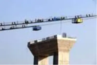 Çanakkale Köprüsü'nün 318 metrelik kuleleri, Eyfel'i geçti Çanakkale Köprüsü'nün 318 metrelik kuleleri, Eyfel'i geçti