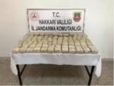 Hakkari'de araziye gizlenmiş 50 kilo eroin ele geçirildi Hakkari'de araziye gizlenmiş 50 kilo eroin ele geçirildi