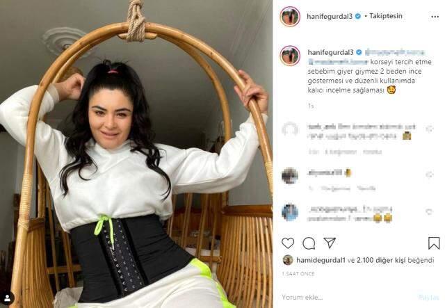 Korse markasının reklamını yapan Hanife Gürdal, verdiği pozla alay konusu oldu Korse markasının reklamını yapan Hanife Gürdal, verdiği pozla alay konusu oldu
