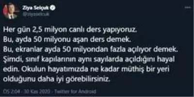 Son dakika: Milli Eğitim Bakanı Selçuk: 'Her gün 2,5 milyon canlı ders yapıyoruz' Son dakika: Milli Eğitim Bakanı Selçuk: 'Her gün 2,5 milyon canlı ders yapıyoruz'