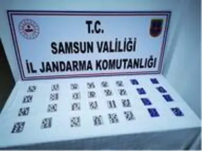 Samsun'da jandarma ekipleri 12 kilo esrar 966 adet sentetik hap ele geçirdi Samsun'da jandarma ekipleri 12 kilo esrar 966 adet sentetik hap ele geçirdi
