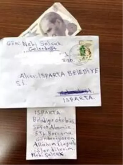 Üzerinde parası olmadığı halde bindiği otobüsün ücretini posta ile gönderdi Üzerinde parası olmadığı halde bindiği otobüsün ücretini posta ile gönderdi