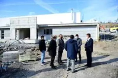 Altındağ'da yapımı devam eden yüzme havuzlarında sona gelindi Altındağ'da yapımı devam eden yüzme havuzlarında sona gelindi