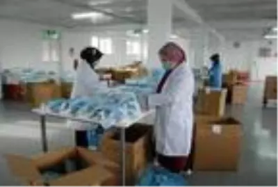Günde 300 bin maske üreterek, yurt dışına ihraç ediyorlar Günde 300 bin maske üreterek, yurt dışına ihraç ediyorlar