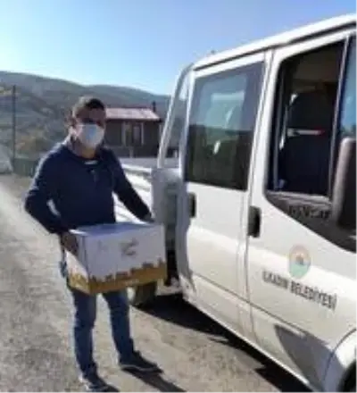 İlkadım'dan kırsal mahallere gıda desteği İlkadım'dan kırsal mahallere gıda desteği