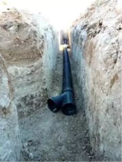 Korkuteli'nde yeni imar yolları üzerinde kanalizasyon çalışması Korkuteli'nde yeni imar yolları üzerinde kanalizasyon çalışması