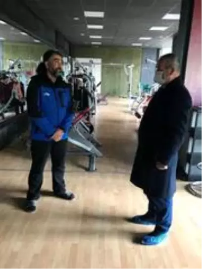 Spor tesislerine maske denetimi yapıldı Spor tesislerine maske denetimi yapıldı
