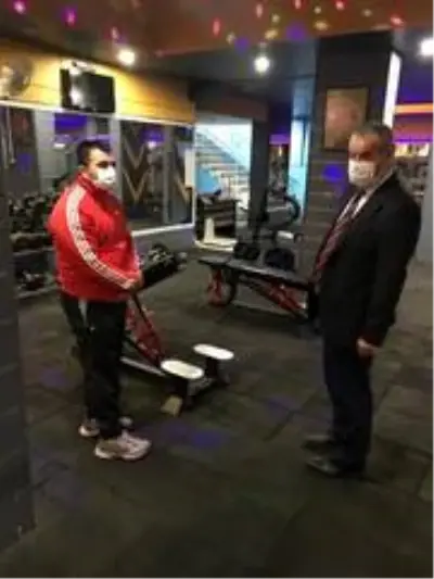 Spor tesislerine maske denetimi yapıldı Spor tesislerine maske denetimi yapıldı