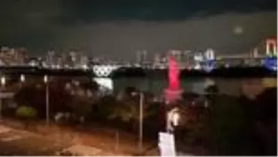 Tokyo Körfezi'ne olimpiyat halkalarından yüzer anıt yerleştirildi (2) Tokyo Körfezi'ne olimpiyat halkalarından yüzer anıt yerleştirildi (2)