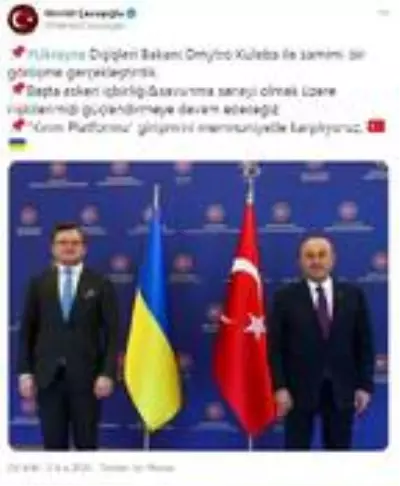 Dışişleri Bakanı Mevlüt Çavuşoğlu, Ukrayna Dışişleri Bakanı Dmytro Kuleba ile görüştü Dışişleri Bakanı Mevlüt Çavuşoğlu, Ukrayna Dışişleri Bakanı Dmytro Kuleba ile görüştü