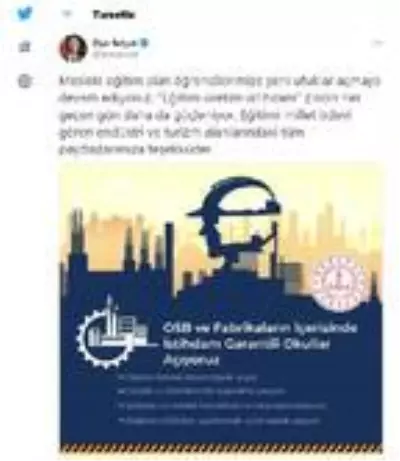 Son dakika haberi: Bakan Selçuk: Eğitim-üretim-istihdam zinciri her geçen gün daha da güçleniyor Son dakika haberi: Bakan Selçuk: Eğitim-üretim-istihdam zinciri her geçen gün daha da güçleniyor