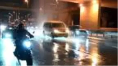 D-100'de sürücüleri şaşırtan görüntü D-100'de sürücüleri şaşırtan görüntü