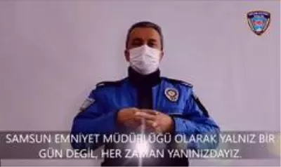 Samsun polisinden engellilere 'her zaman yanınızdayız' mesajı Samsun polisinden engellilere 'her zaman yanınızdayız' mesajı