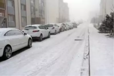 Sarıkamış'ta kar ve sis hayatı olumsuz etkiledi, her yer beyaza büründü