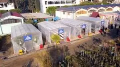 Tarsus Belediyesi, geri dönüşüm malzemelerinden 4 adet sera kurdu Tarsus Belediyesi, geri dönüşüm malzemelerinden 4 adet sera kurdu