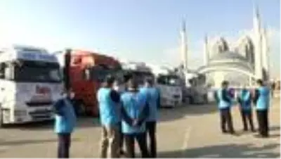 Türkiye Diyanet Vakfı, Azerbaycan'a 6 tır insani yardım gönderdi Türkiye Diyanet Vakfı, Azerbaycan'a 6 tır insani yardım gönderdi