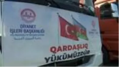 Türkiye Diyanet Vakfı, Azerbaycan'a 6 tır insani yardım gönderdi Türkiye Diyanet Vakfı, Azerbaycan'a 6 tır insani yardım gönderdi