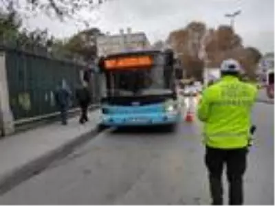 Beyoğlu'nda toplu taşımaya koronavirüs denetimi Beyoğlu'nda toplu taşımaya koronavirüs denetimi