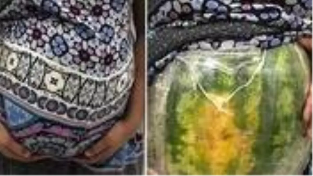 Brezilya'da hamile taklidi yapan kadın karpuz kabuğunda kilolarca uyuşturucu kaçırmış